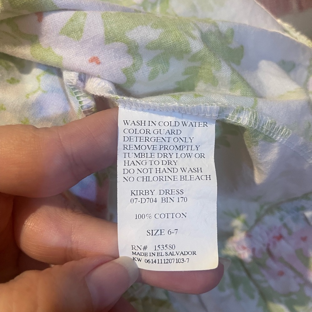 Eleanor Rose Kirby Dress- Hydrangeas - Picture 8 of 8